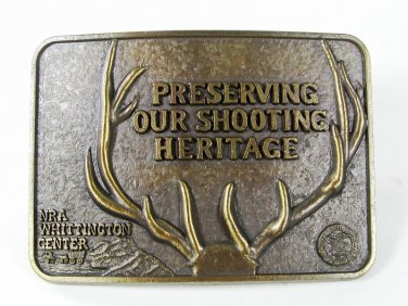 Preserving Our Shooting Heritage Antlers Belt Buckle Unbranded 5916