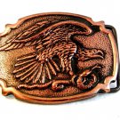 Vintage Handmade American Eagle Belt Buckle by Buckler ab
