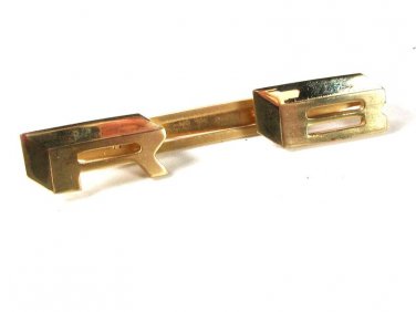 Vintage Huge Goldtone Initials R.B. Tie Clasp By ANSON 42816