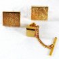 Goldtone Dressy Cufflinks & Tie Tac By SHIELDS 31916