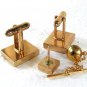 Goldtone Dressy Cufflinks & Tie Tac By SHIELDS 31916