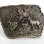 Vintage IOWA WILDLIFE FEDERATION 30th Anniversary Belt Buckle 9717