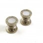 Deco Silver Tone Mother of Pearl KUM-A-PART Cufflinks By BEAR & WILDE 3117