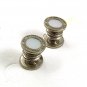 Deco Silver Tone Mother of Pearl KUM-A-PART Cufflinks By BEAR & WILDE 3117