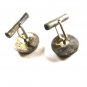 Oriental Writing Sterling Silver Black Cufflinks by Unreadable 12815