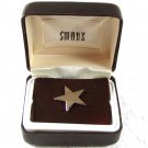 Vintage Silvertone 5 Pointed Star Tie Tac In Box By SWANK 31916