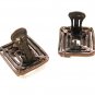 Pat No. 2733491 Mid Century Modern Copper Clip On Earrings Unbranded 73115