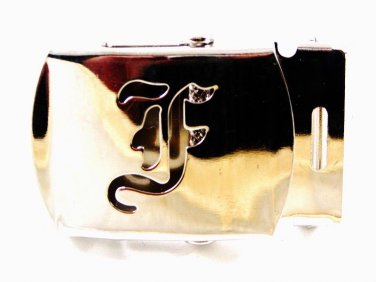 Military / Army Clamp Style Initial / Letter F Belt Buckle 9616