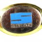 1960-70's Silver & Gold Tone & Blue STA-RITE Belt Buckle 8216