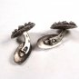 Signed 835 Silver Modernistic Orb Cufflinks by ???? 101215