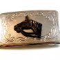 Vintage 1950 - 60's Horse Head Belt Buckle Made in U.S.A.
