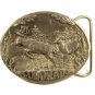 1985 Pewter Colorado Buck & Doe In The Woods Belt Buckle by C&J 101315