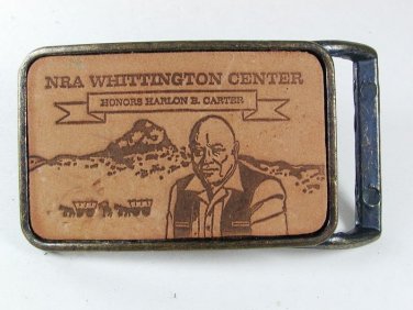 NRA Whittington Center Honors Harlon B. Carter Belt Buckle 5516