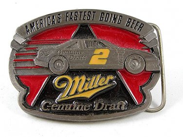 1992 Miller - America's Fastest Going Beer Belt Buckle Made In USA 91316