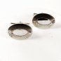 Sterling Silver Oval Monogrammable Cufflinks By CROSBY 41216