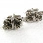 Vintage Silvertone 2 Logs Wrapped Together Cufflinks 71417