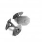Victorian / Edwardian Silver Tone Lady Angel Fairy Cufflinks 12717