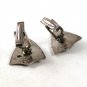 Vintage Siam Sterling Silver Niello Dancer In Shield Cufflinks 9916