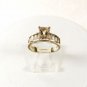 Sterling Silver Clear Sparkley Engagement Ring Size 7 By AVON 33116