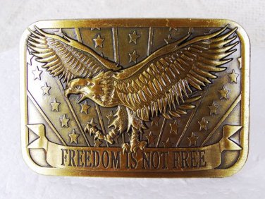 2014 Sponsor Freedon Is Not Free Belt Buckle Unbranded 11616