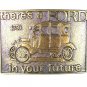 Vintage There's A Ford In Your Future Belt Buckle 72716