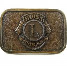 Vintage LIONS INTERNATIONAL Belt Buckle 1417