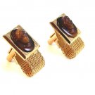 Vintage Hickok 1970's Gold Tone & Cameo Lady Wrap Around Cufflinks