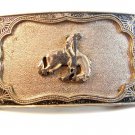 Vintage Western Cowboy & Horse Bowing Belt Buckle mm