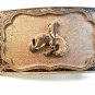 Vintage Western Cowboy & Horse Bowing Belt Buckle mm