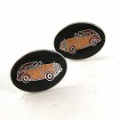 Vintage Enameled 1930's Rolls Royce Auto Cufflinks By AVON 93016