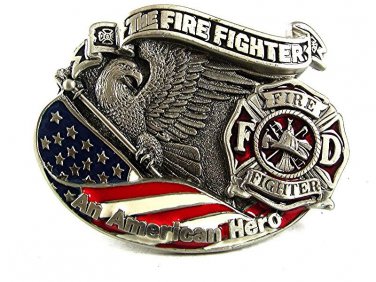 1994 FIRE FIGHTER An American Hero Belt Buckle By GAP 101317