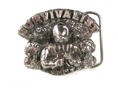 1983 Survivalist Belt Buckle By GREAT AMERICAN BUCKLE CO 6616