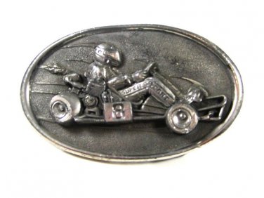 1992 Race Car Belt Buckle by Great American Buckle Co. Made USA 81015