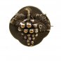 Victorian Edwardian Silvertone Grape Cluster Leaf Brooch Unbranded 10715