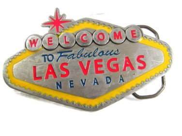 2003 Welcome To Fabulous Las Vegas Belt Buckle By GABC 81716