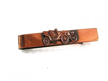 Vintage Copper Old Car Jalopy Tie Clasp 7717