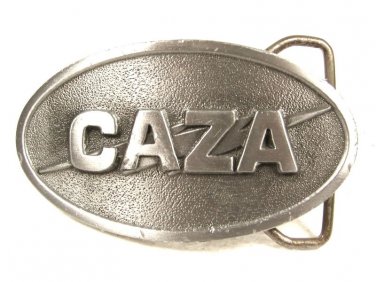 Silver Tone CAZA Belt Buckle Unbranded 121615