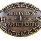 1982 Barbed Wire M. Kelly 1868 Belt Buckle Limited Collectors Buckle 31417