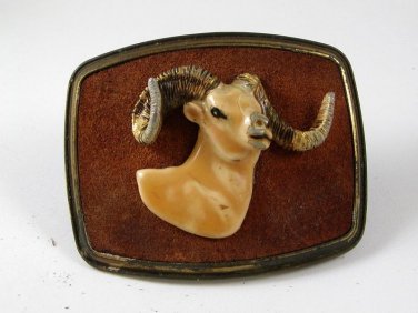 1979 Big Horn Sheep Belt Buckle By RAINTREE 111416