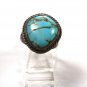 Vintage Southwest Sterling Silver Turquoise Ring Size 8 1/2 Unbranded 10715