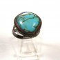 Vintage Southwest Sterling Silver Turquoise Ring Size 8 1/2 Unbranded 10715
