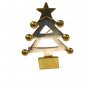 Mexican Sterling Silver Christmas Tree 2 Tone Brooch by HOB 73115