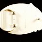 Ed Hardy Koi Fish Carp White Belt Buckle 72016