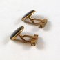 Vintage Gold Tone & Abalone Cufflinks By SWANK 111416