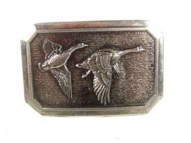 1976 Ducks In Flight Belt Buckle By GREAT AMERICAN BUCKLE CO 6416