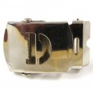 Military / Army Clamp Style Initial / Letter D Belt Buckle 9616