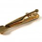 Vintage Gold Tone & Orange Tie Clasp By SWANK 102816