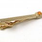 Vintage Gold Tone & Orange Tie Clasp By SWANK 102816