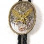 Silver Tone Gold Tone American Eagle Bolo Leather Cord Unbranded 121515ab