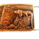 Vintage Mountain Lion Belt Buckle ggg